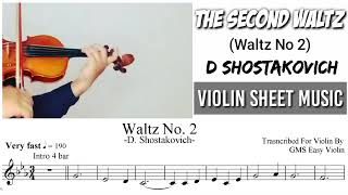 Free Sheet || The Second Waltz - Shostakovich || Violin Sheet Music