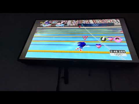 Mario Sonic At The Olympic Games Team Wario Loses To Team Peach In 4x100m Freestyle
