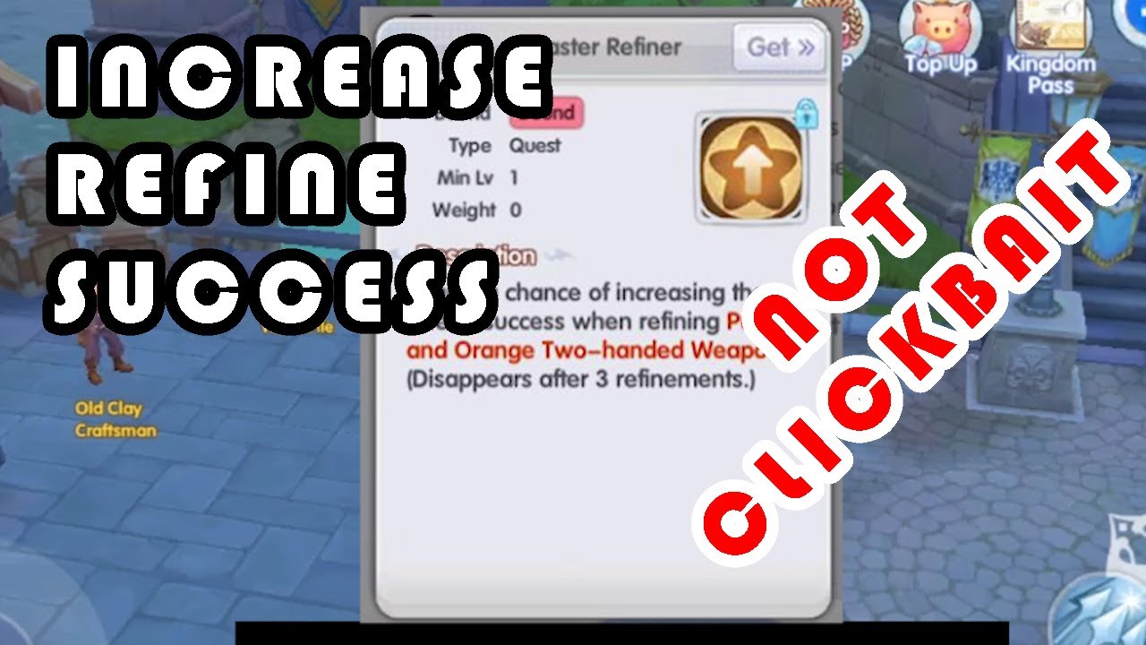 Increased Refine SUCCESS Rate !! 〘List of ALL Magic Furnace quest items〙