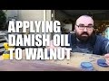 Gorgeous! Applying Danish Oil to a Walnut Shelf – Woodworking Tutorial