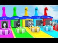 Long Slide Game With Cow Elephant Gorilla Hippopotamus Tiger 3d Animal Game Funny 3d Animals