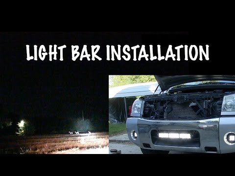 Light Bar Install – How To Install Bumper Mount Light Bar – Nissan Titan Project