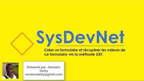 Créer un Formulaire en PHP