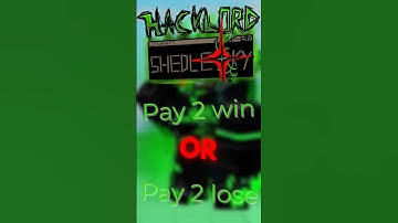 Is Hacklord Shedletsky considered P2W or P2L? #roblox #forsaken #1x1x1x1