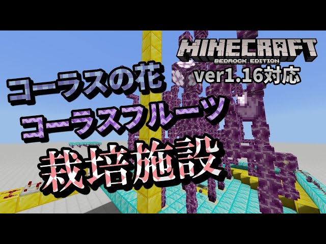 コーラスの花 コーラスフルーツ栽培施設 マイクラ統合版 ゆっくり実況 Youtube コーラスの花 コーラスフルーツ栽培施設 マイクラ統合版 ゆっくり実況 Youtube