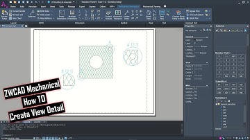 ZWCAD Mechanical View Detail Tutorial #mufasucad