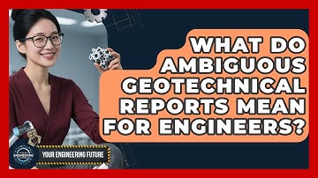 What Do Ambiguous Geotechnical Reports Mean For Engineers? - Your Engineering Future