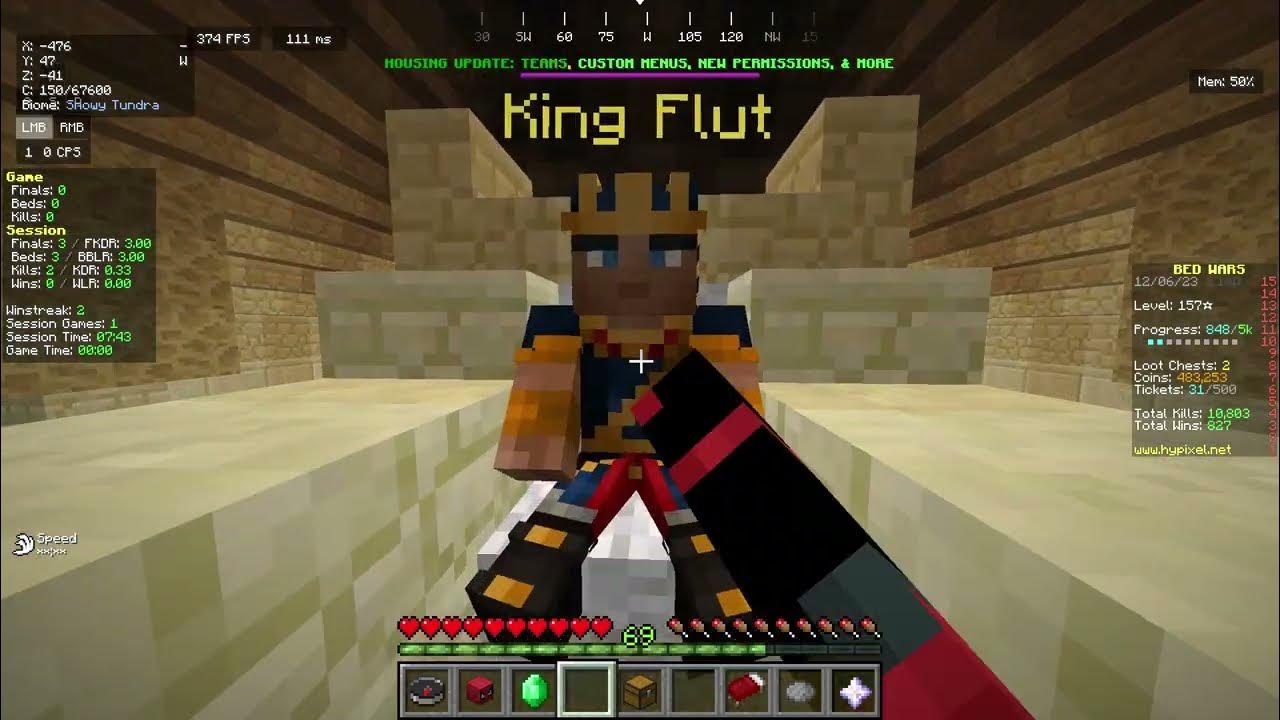 Amulet of king flut bedwars hypixel youtube