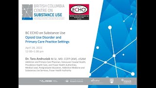 Opioid Use Disorder and Primary Care Practice Settings (OUD ECHO)