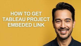 How to Get Tableau Project Embeded Link - KevinHowTo