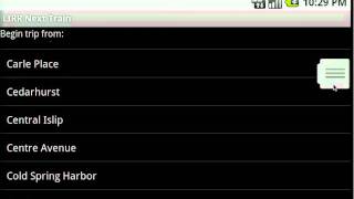 LIRR Next Train demo screenshot 2