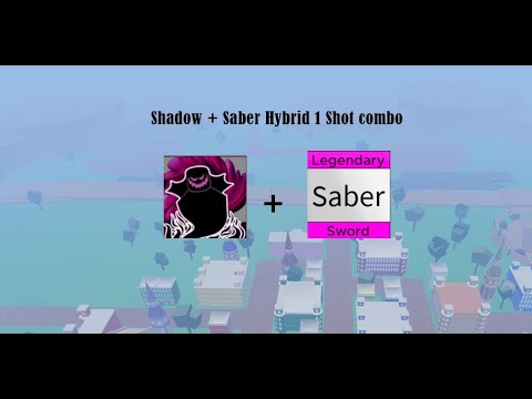 Shadow + Saber Hybrid 1 Shot Combo (Blox fruits) - [Roblox] 