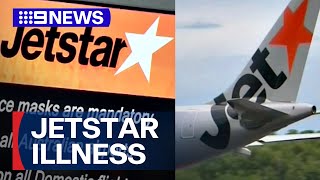 Four Jetstar flight attendants hospitalised after 'unusual smell' | 9 News Australia