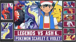 ASH vs KORAIDON \& MIRAIDON | Legendary Pokémon Scarlet \& Violet Battle