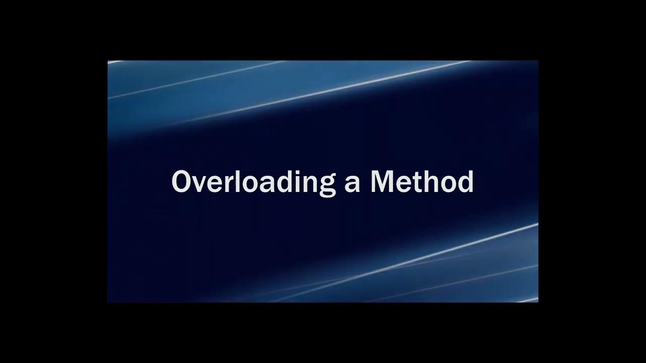 Overloading and Overriding Methods in OOP - YouTube