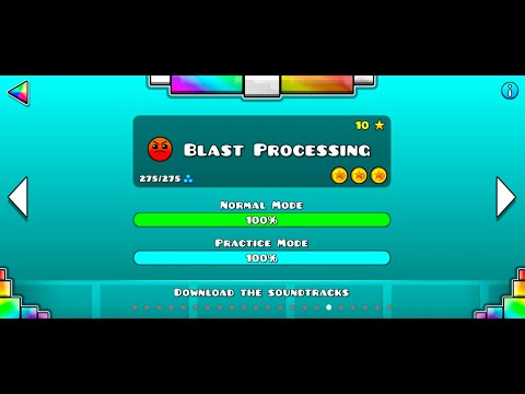 Geometry Dash #17 : Level 17 Blast Processing Complete (All Coins)