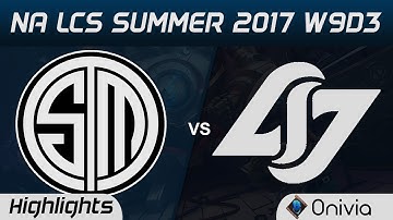 TSM vs CLG Highlights Game 2 NA LCS Summer 2017 Team Solo Mid vs Counter Logic Gaming by Onivia