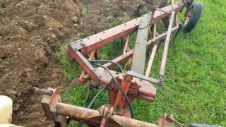 CASE 1030 plowing