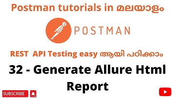 Generate Allure Html Report | Become an expert in Postman | Postman API Testing | Malayalam