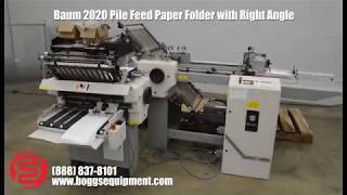 Baum 2020 Pile Feed Paper Folder with Right Angle