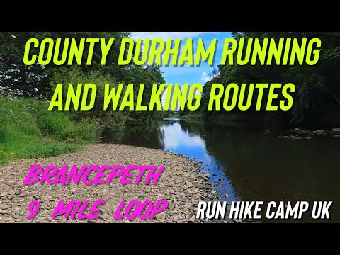 County Durham Running and Walking Routes: Brancepeth 9 miles inc Weardale Way and Railway Lines