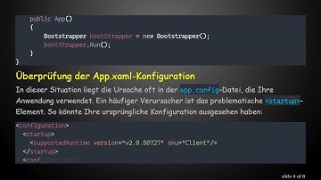Lösung des TypeInitializationException beim Start Ihrer WPF-Anwendung