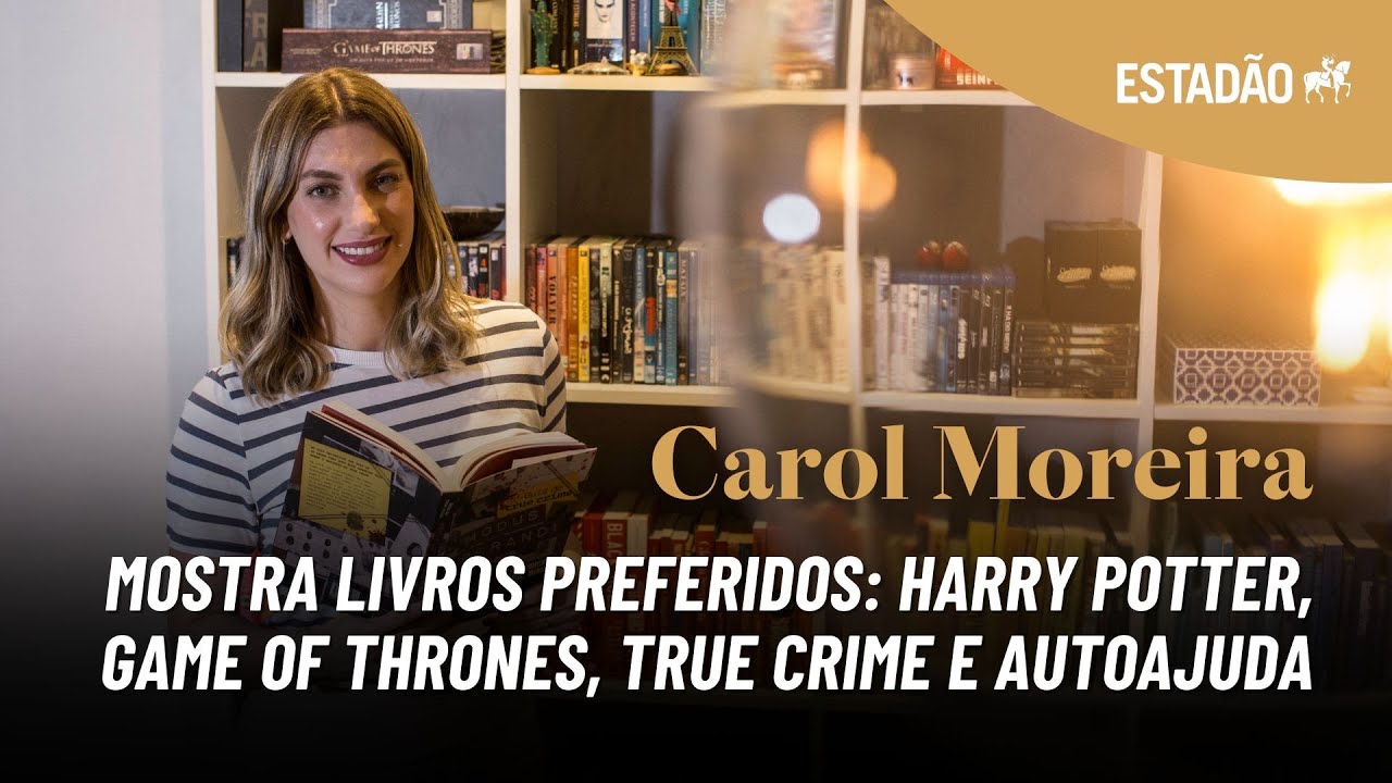Carol Moreira mostra biblioteca: 'Não empresto livro. Meu primeiro Harry Potter foi e nunca voltou'