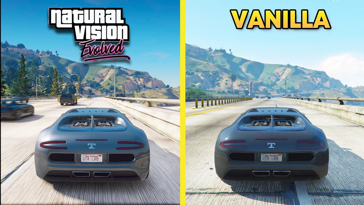 Gta 5 Naturalvision Evolved Vs Vanilla Next Gen Real Life Graphics