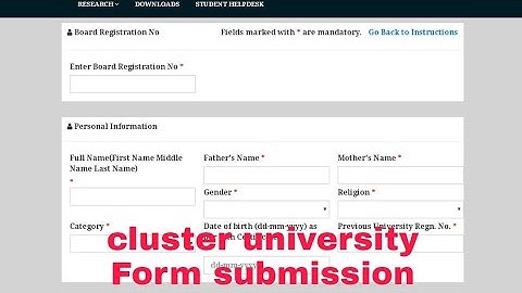 How to submit PG entrance Form step by step || cluster university Srinagar || By Mobile Phone | 2021