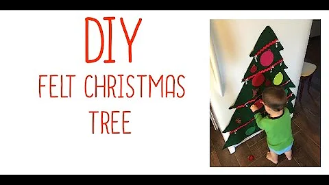 VLOGMAS DAY 2 | DIY Felt Christmas Tree (toddler craft)