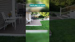 Comparing My Deck Plan vs Finished Result (5 part floating deck)  #diy #deckbuilding