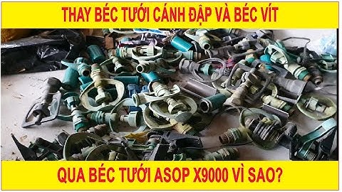 HƯỚNG DẪN THIẾT KẾ HỆ THỐNG TƯỚI |Thay béc tưới cánh đập và béc vít qua béc tưới Asop X9000 vì sao?