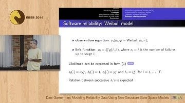 Dani Gamerman - Modeling Reliability Data Using Non-Gaussian State Space Models