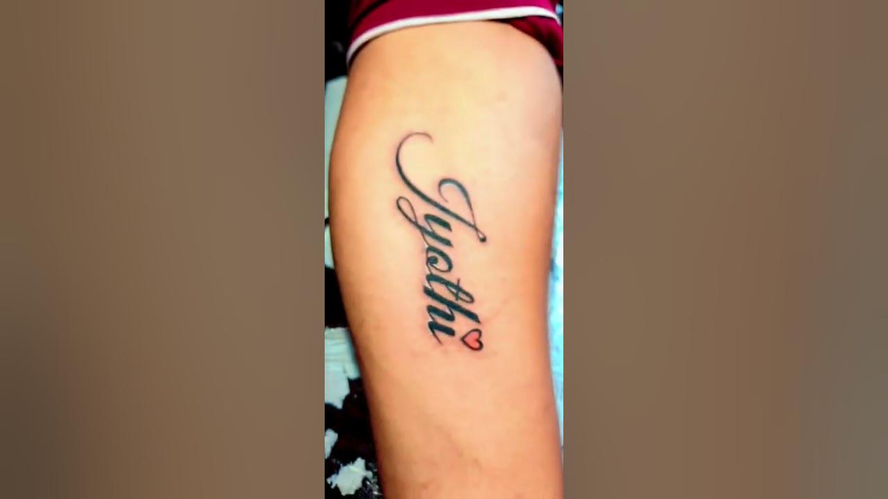 Jyothi name tattoo designs on hand men ll 2022 ll new name tattoo ...