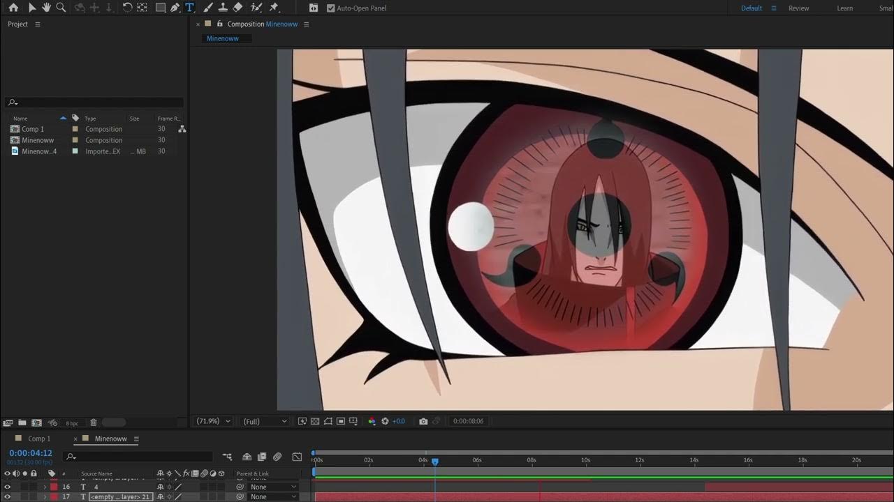 Digital Ink And Paint Anime Transition anime transition edit (remade on after effects) - YouTube