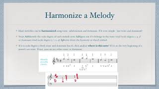C6 L4: Harmonization