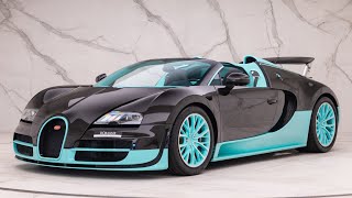 2014 Bugatti Veyron Grand Sport Vitesse - Black Carbon Fibre Wtiffany Green - Walkaround & Interior