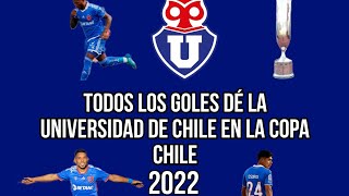 todos los goles dé la universidad de Chile en la copa Chile 2022 [la u y la semifinal]