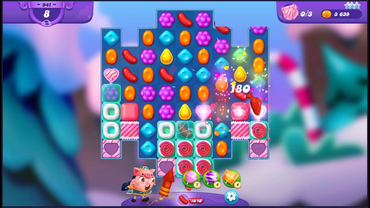 Candy Crush Friends Saga Level 941 - NO BOOSTERS 👩‍👧‍👦 | SKILLGAMING ️