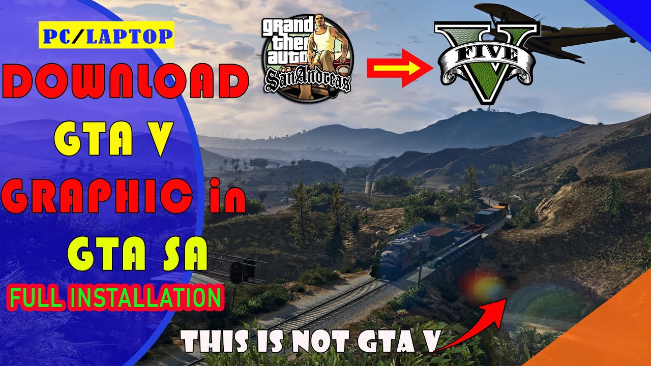 GTA San Andreas -How to install V graphics mod🔥GTA V mod GTA SA me ...