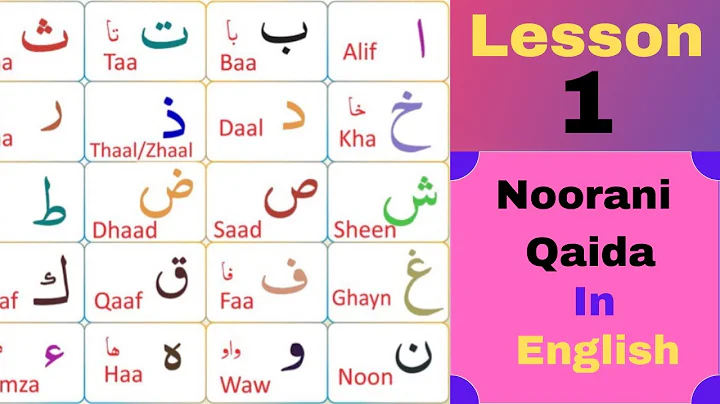 Noorani Qaida in English Lesson No 1, Alif,  Baa,Taa, How to learn Quran.,Arabic Alphabet,