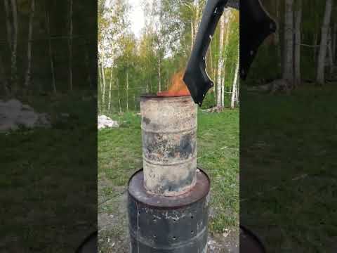 бочка для сжигания отходов без дыма!!!