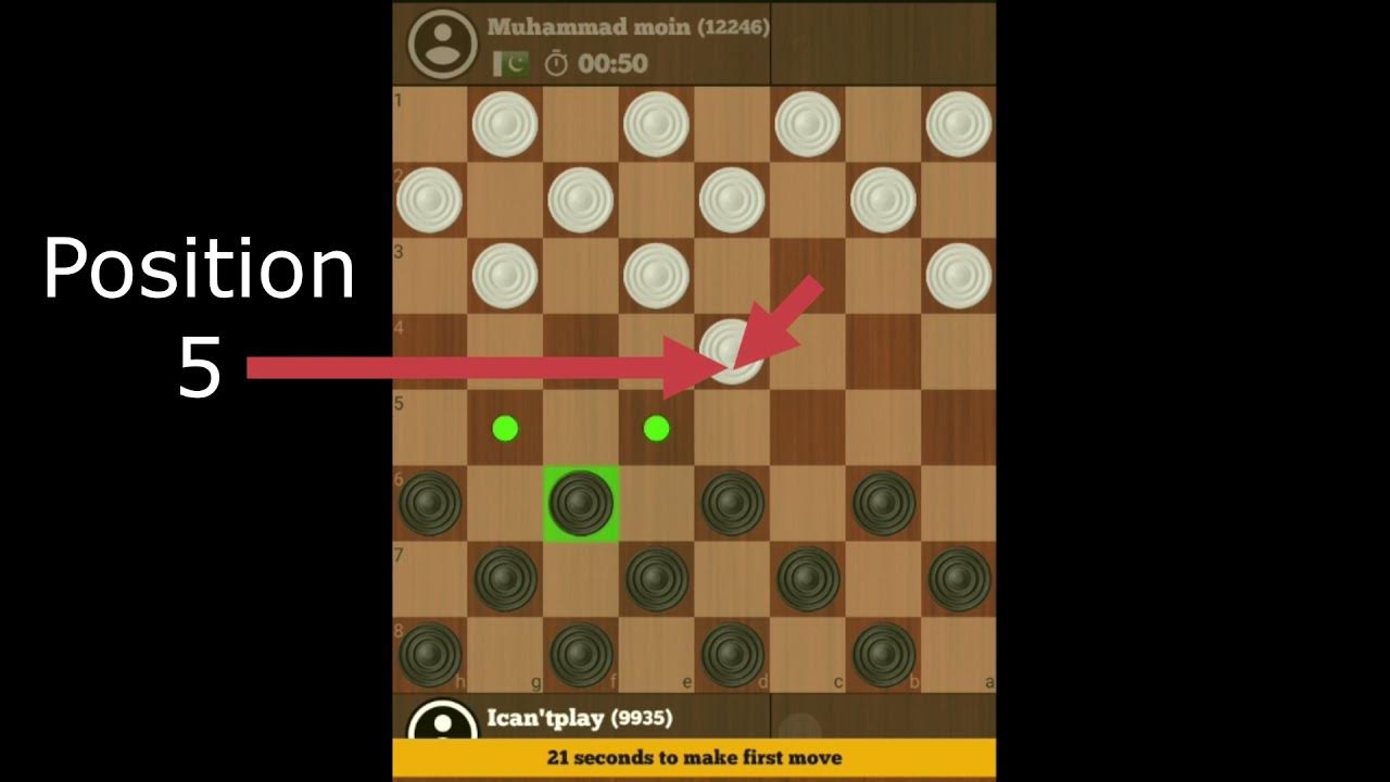 Live Checkers game 100. How to win if your opponent's first move is to ...