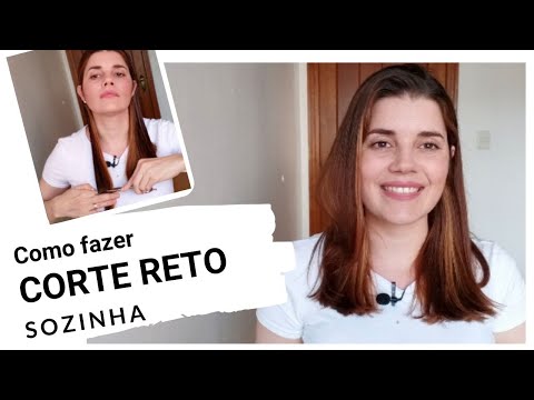 Vídeo: Como cortar o cabelo reto (com fotos)