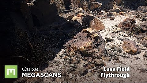 Megascans Lava Field Flythrough