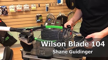 Time Lapse: How to String a Wilson Blade 104 Tennis Racquet