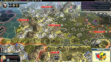 Civilization V G&K Multiplayer Game 026 NQ 6 Player FFA: Austria (Gameplay/Commentary) Part 7/10