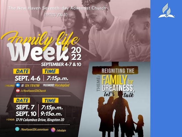 Family Life Week | Tuesday | September 6, 2022