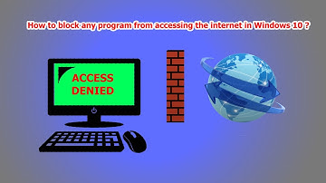 How to block any program from accessing the internet in Windows 10 ?