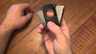 Colibri Slice Double Blade Guillotine Spring Loaded Cigar Cutter